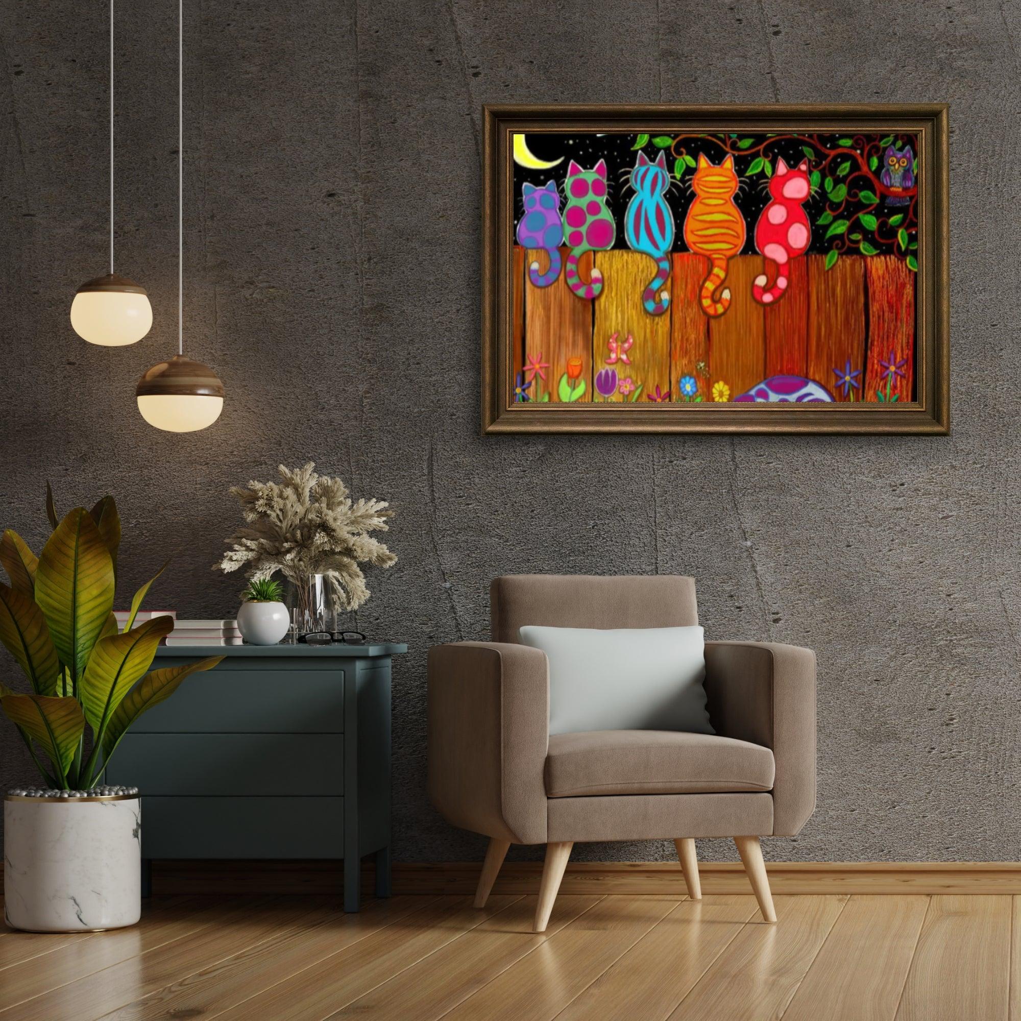 Diamond Painting - Ensemble sous la lune