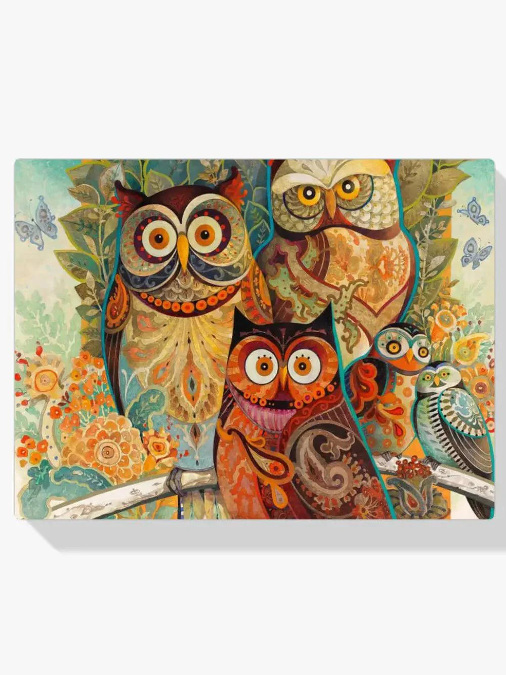 Diamond Painting - Tableau de Hiboux