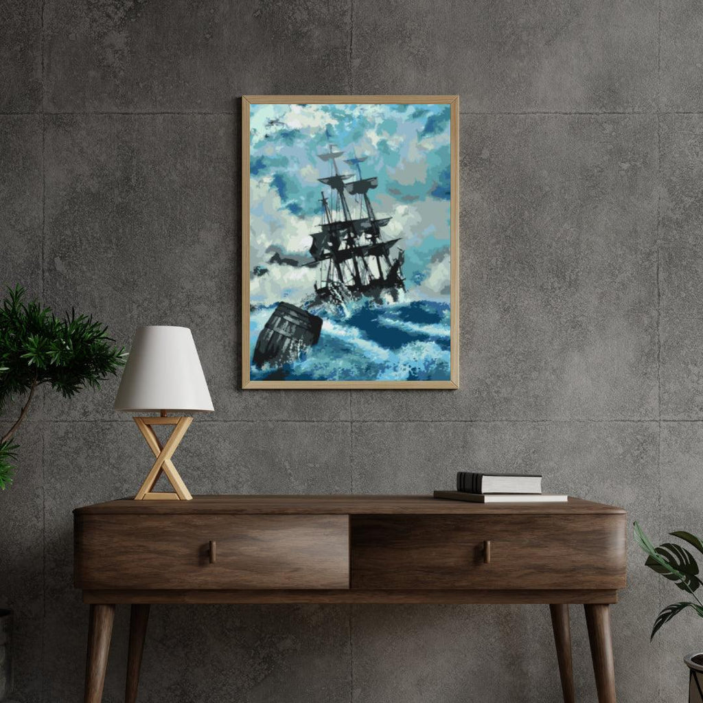 Diamond Painting - Bateau dans la tempête 3 - SEOS Shop ®