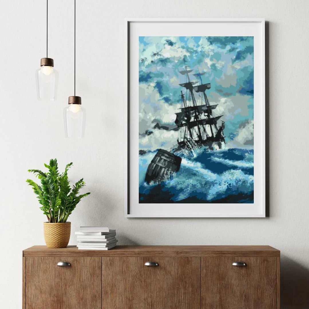 Diamond Painting - Bateau dans la tempête 3 - SEOS Shop ®