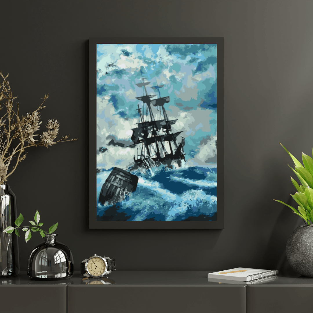 Diamond Painting - Bateau dans la tempête 3 - SEOS Shop ®
