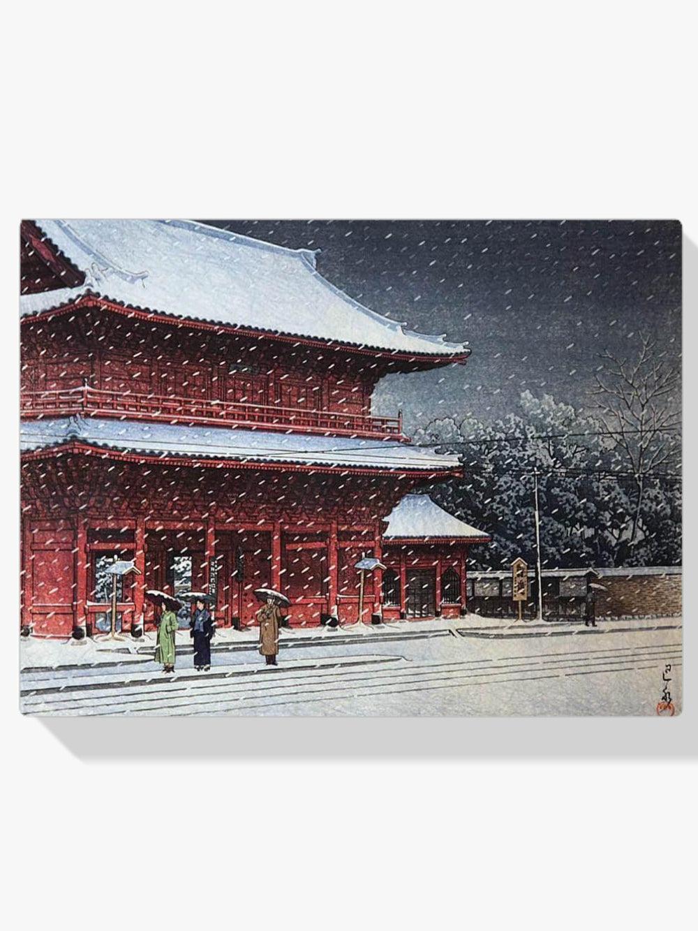 Diamond Painting - Neige sur le temple Zojoji - SEOS Shop ®