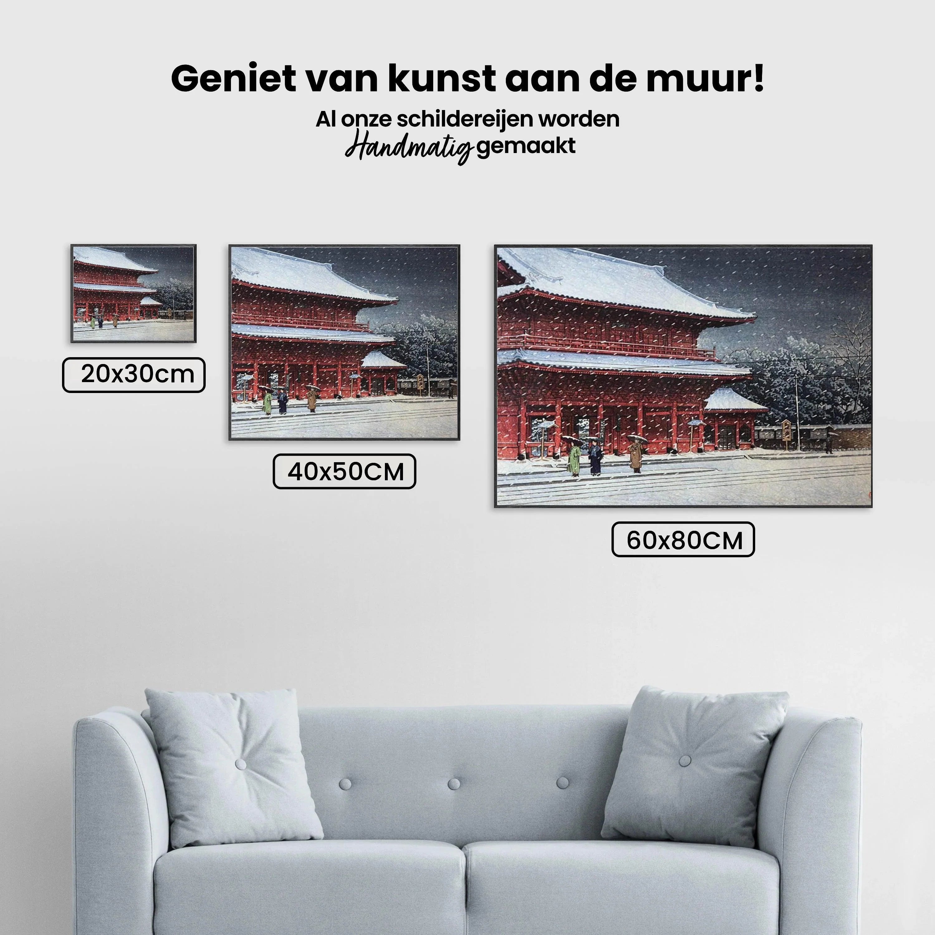 Diamond Painting - Neige sur le temple Zojoji - SEOS Shop ®