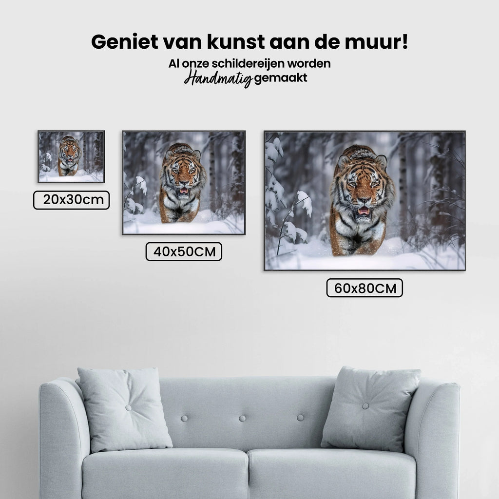 Diamond Painting - Tigre des neiges