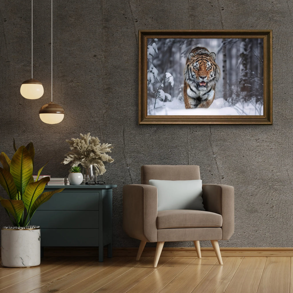 Diamond Painting - Tigre des neiges