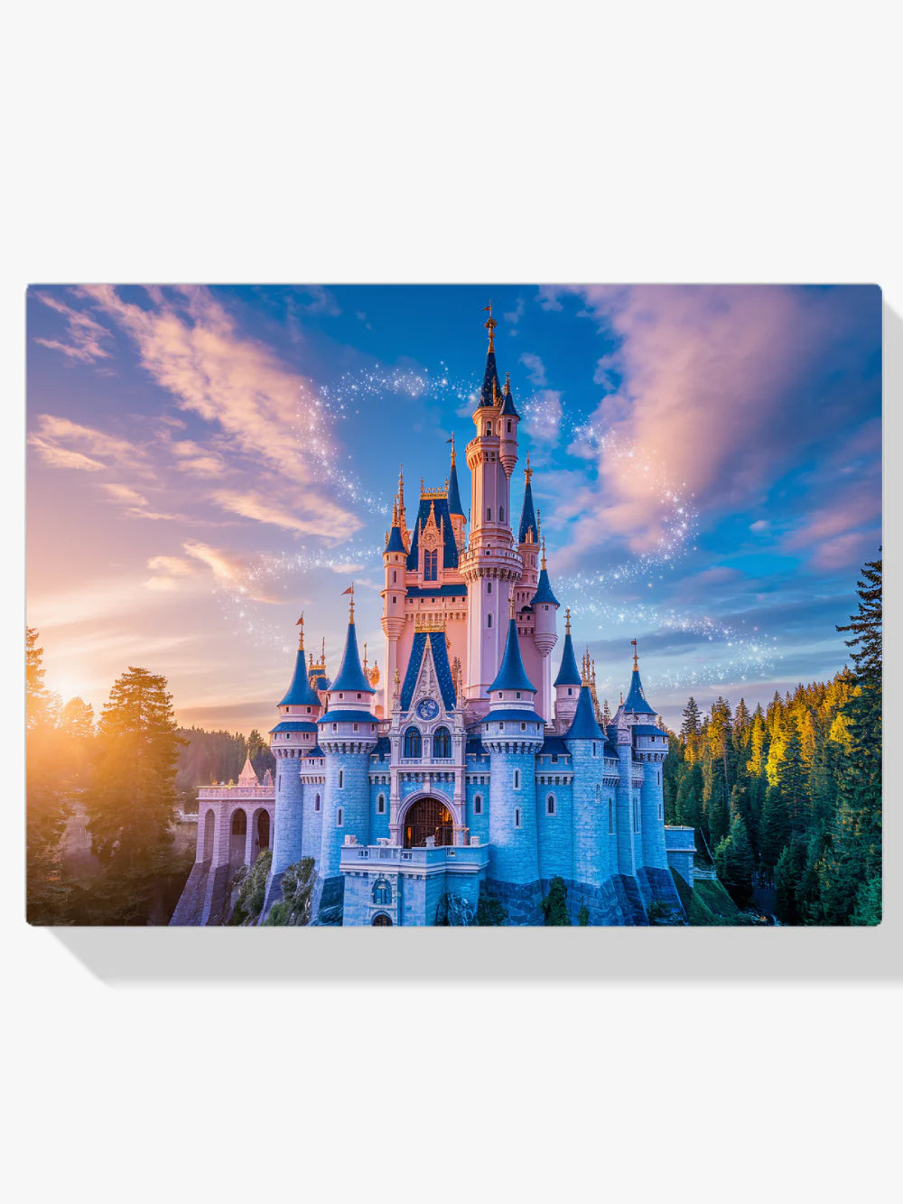 Diamond Painting - Château de contes de fées avec des étincelles magiques