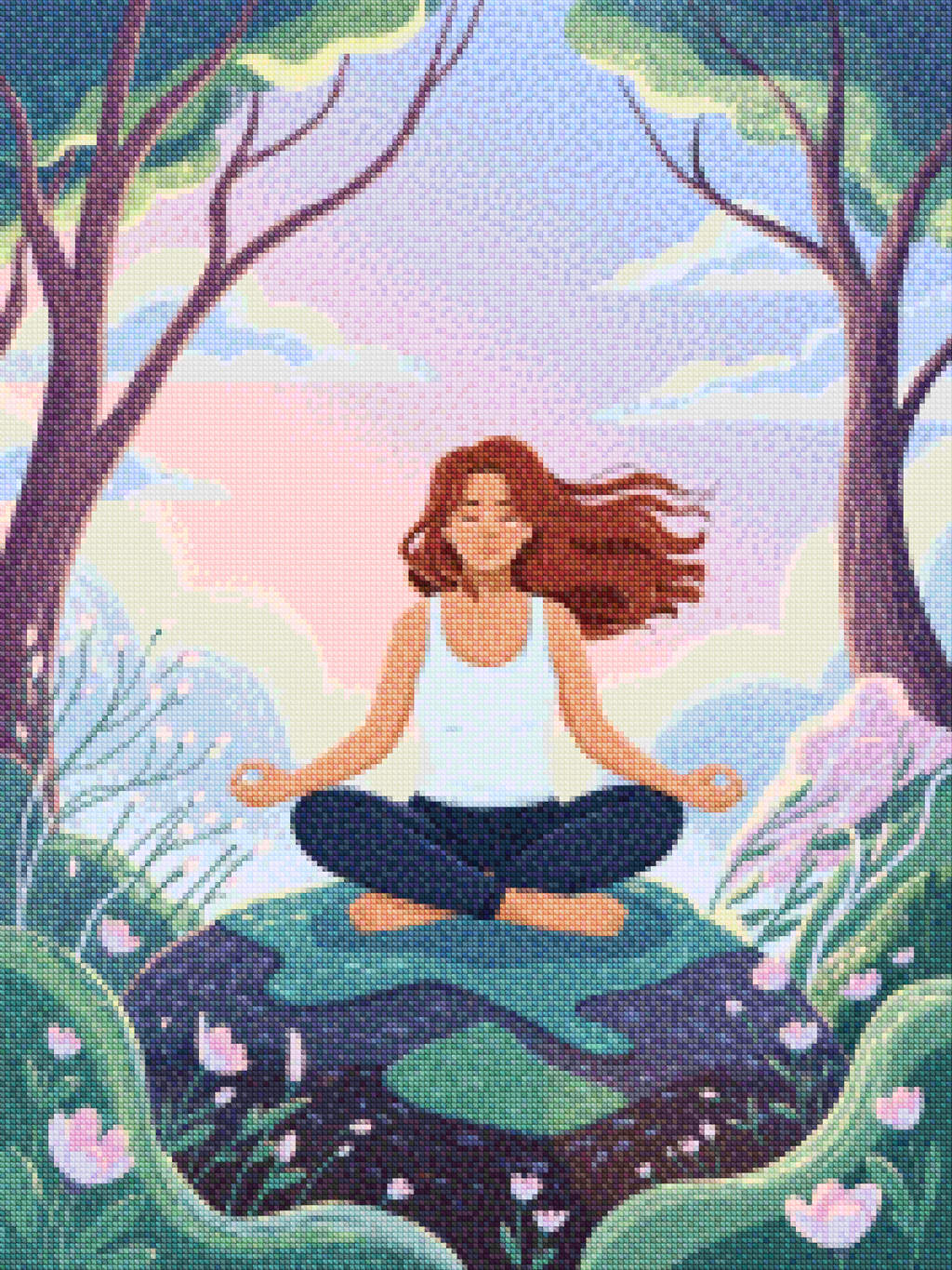 Diamond Painting - Silence en fleur
