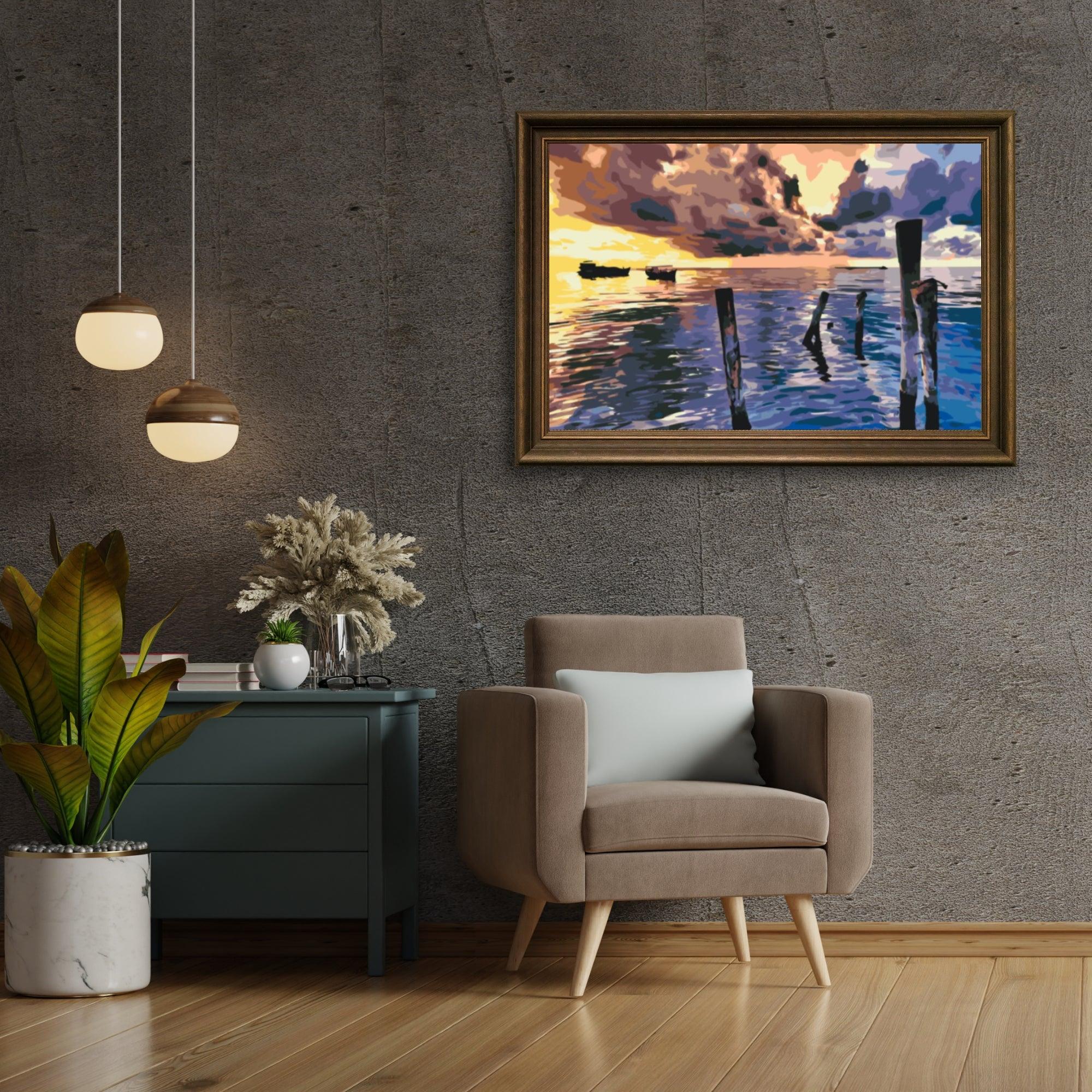 Diamond Painting - Coucher de soleil orageux - SEOS Shop ®