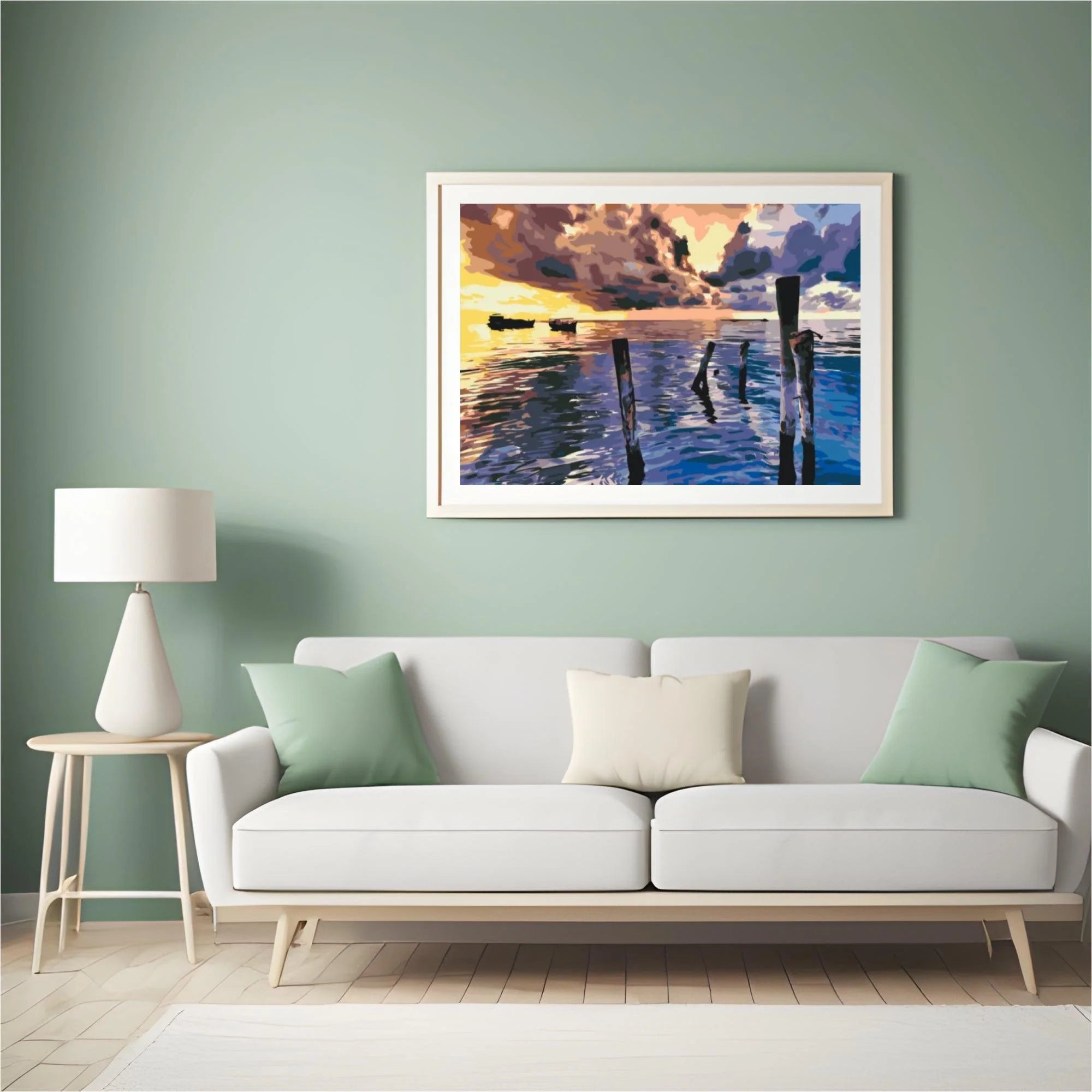 Diamond Painting - Coucher de soleil orageux - SEOS Shop ®
