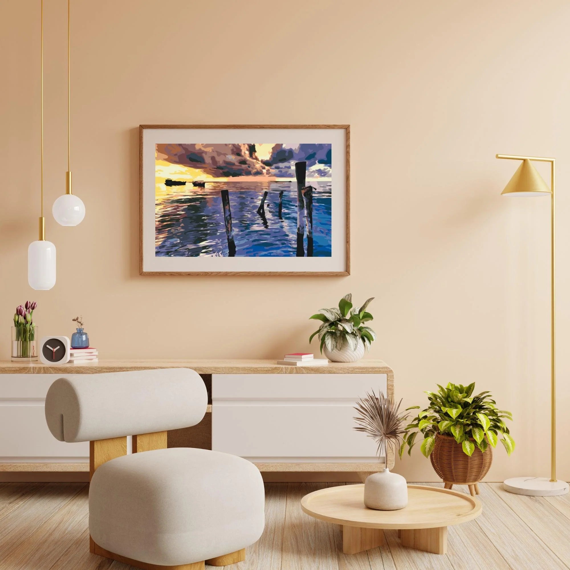 Diamond Painting - Coucher de soleil orageux - SEOS Shop ®