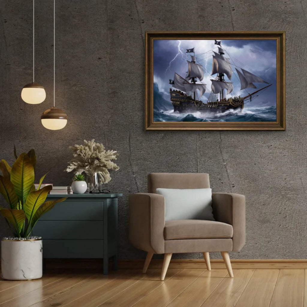 Diamond Painting - Galion né de la tempête