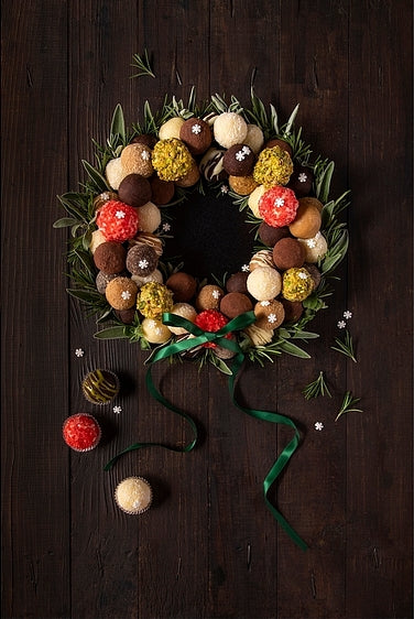 Diamond Painting - Truffes couronne de Noël