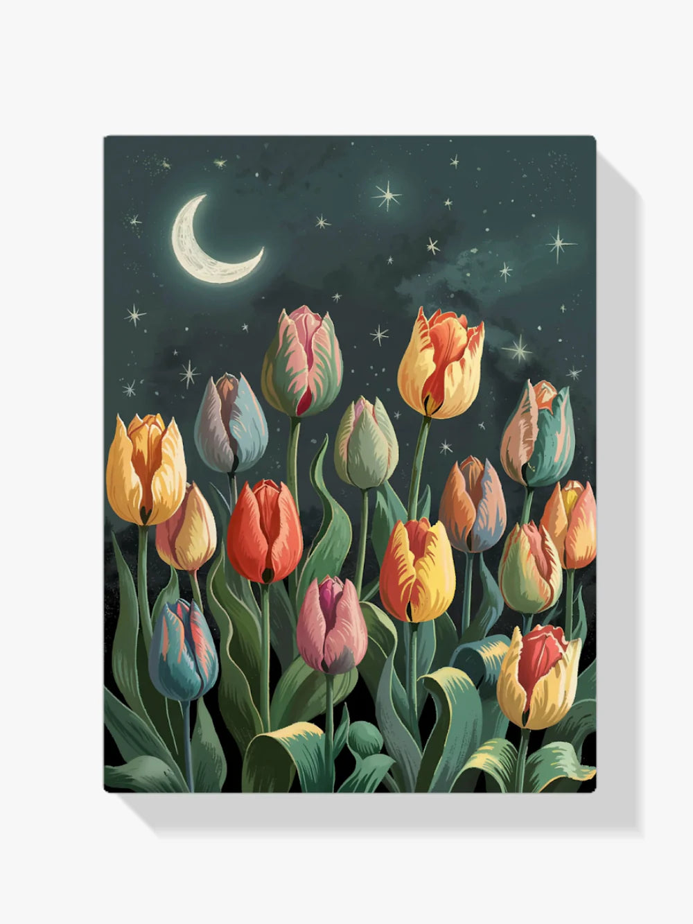 Diamond Painting - Tulipes au clair de lune