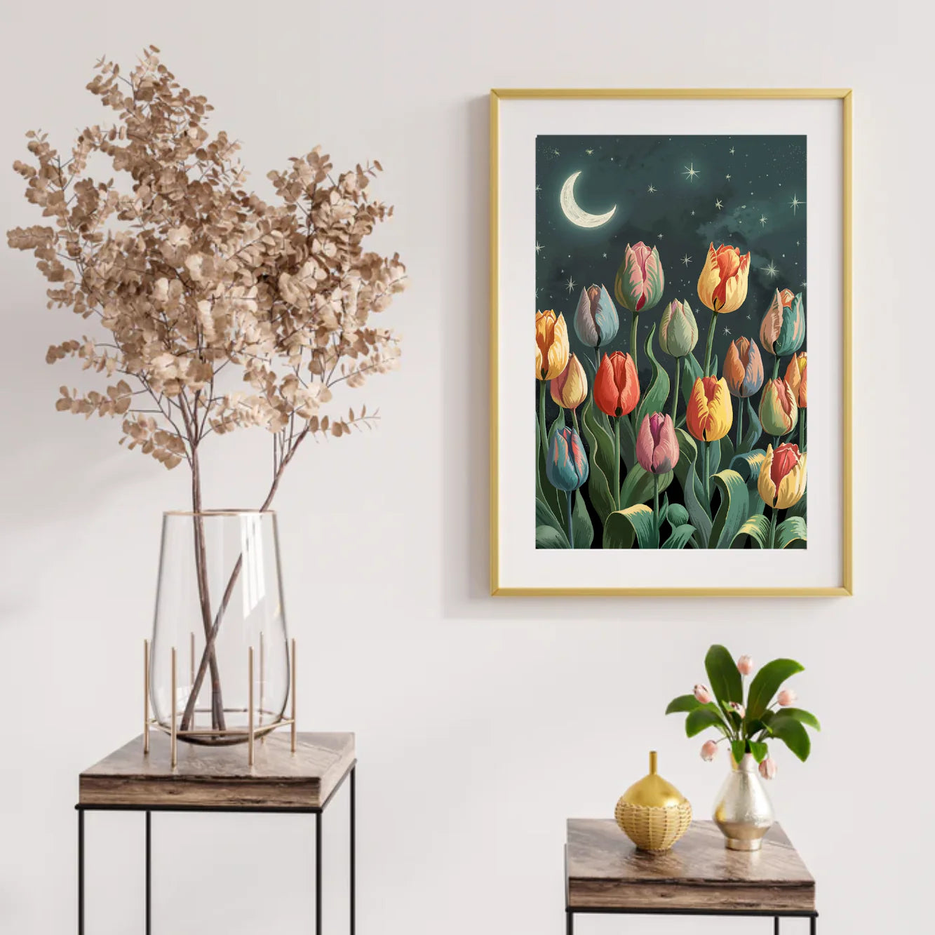 Diamond Painting - Tulipes au clair de lune