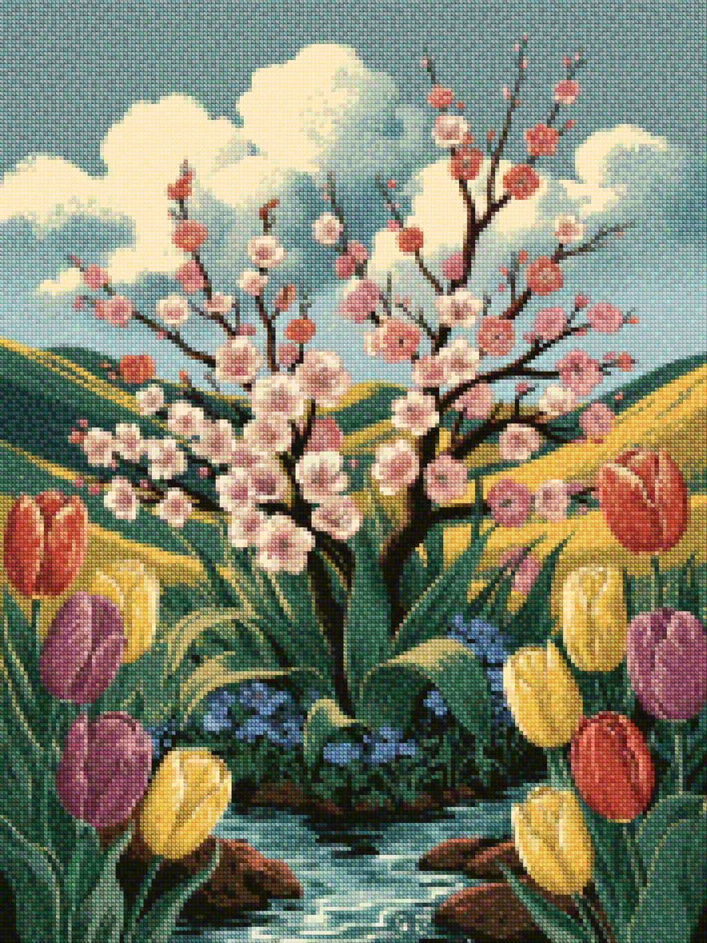 Diamond Painting - Tulipes en danse