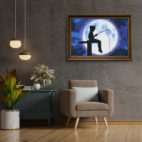 Diamond Painting - Poissons sous la pleine lune - SEOS Shop ®