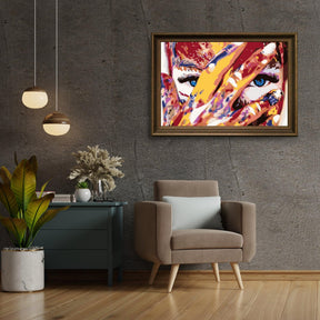 Diamond Painting - Femme aux yeux bleus - SEOS Shop ®