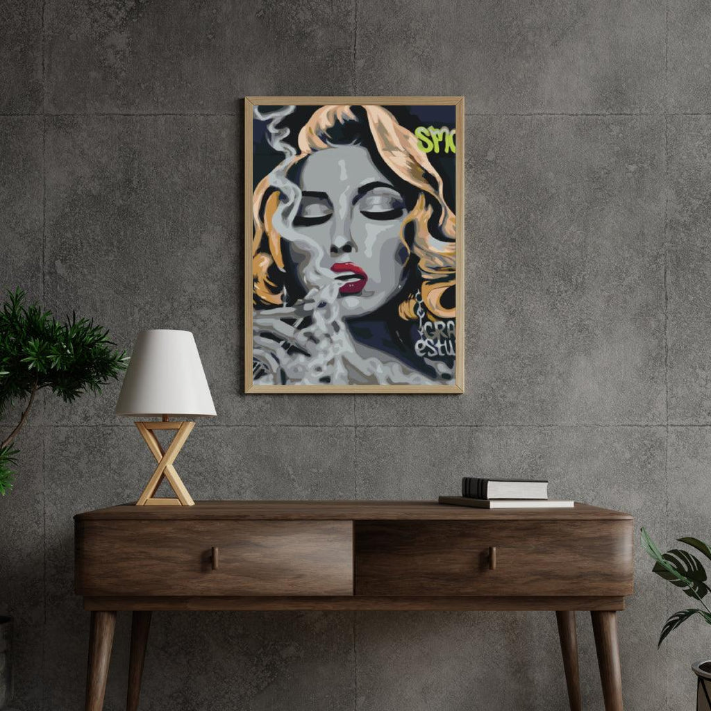 Diamond Painting - Femme avec une cigarette - SEOS Shop ®