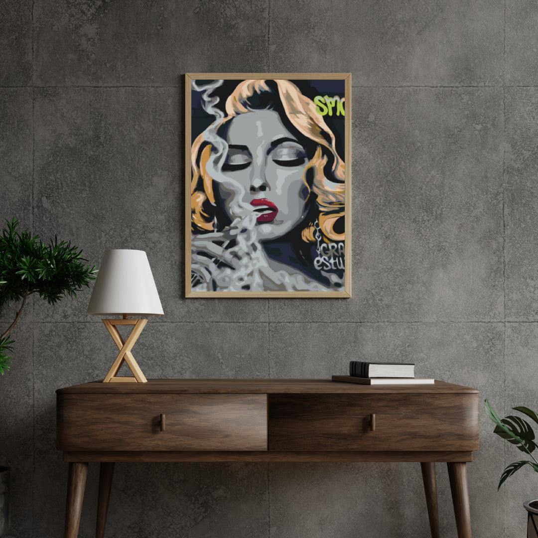 Diamond Painting - Femme avec une cigarette - SEOS Shop ®