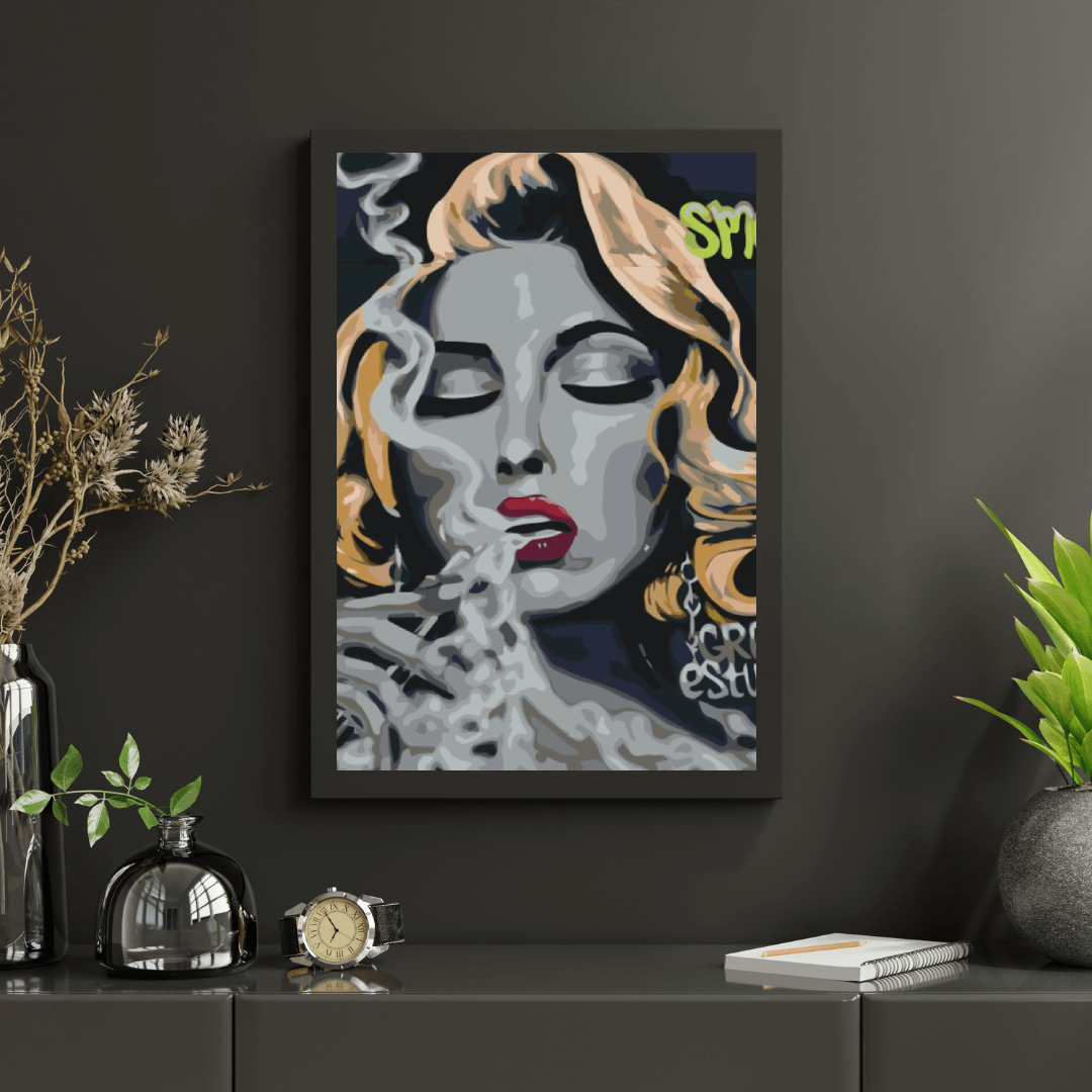 Diamond Painting - Femme avec une cigarette - SEOS Shop ®
