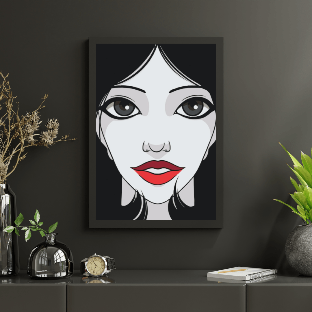 Diamond Painting - Femme aux lèvres rouges - SEOS Shop ®