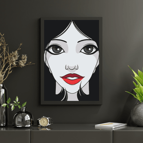 Diamond Painting - Femme aux lèvres rouges - SEOS Shop ®