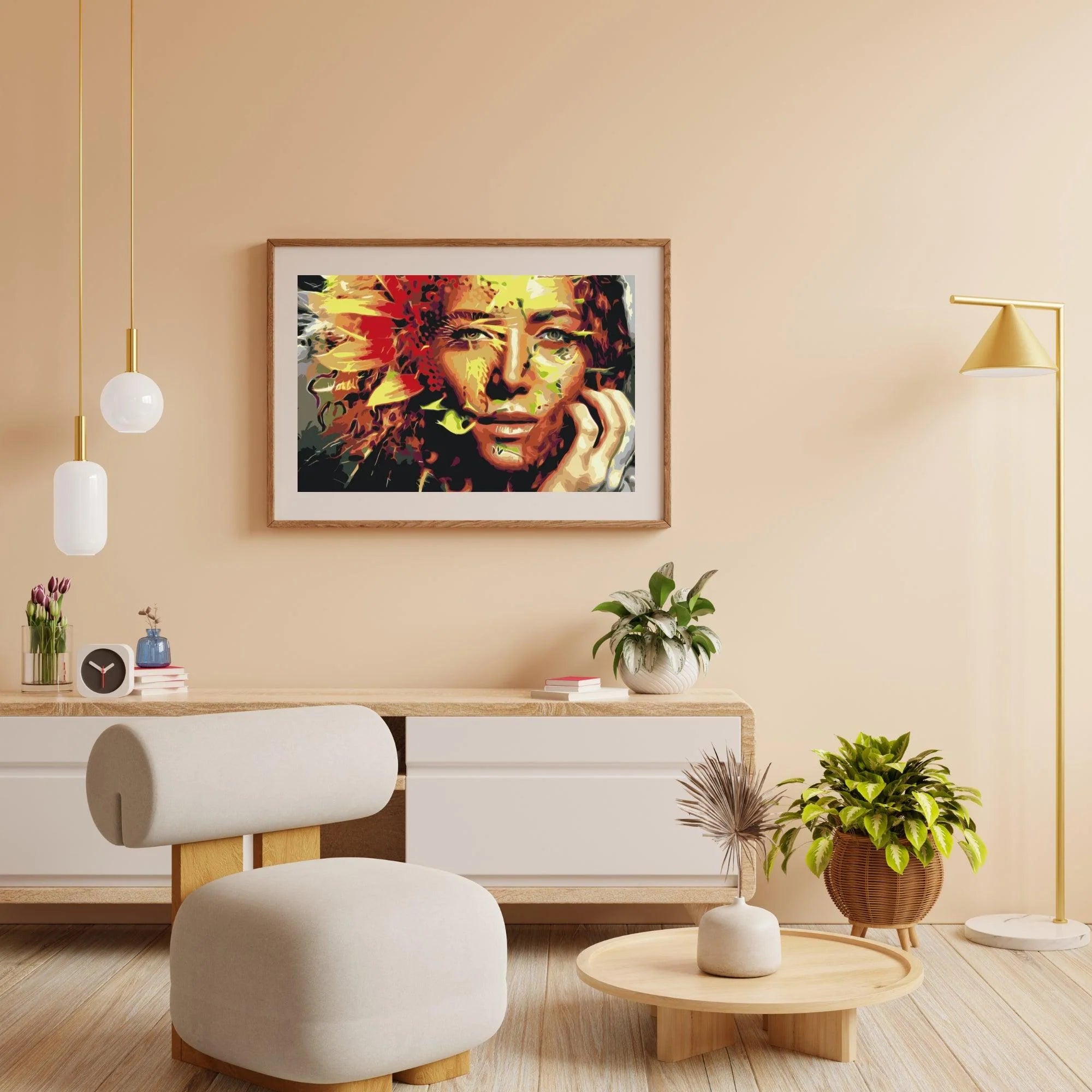 Diamond Painting - Femme cachée dans un tournesol - SEOS Shop ®