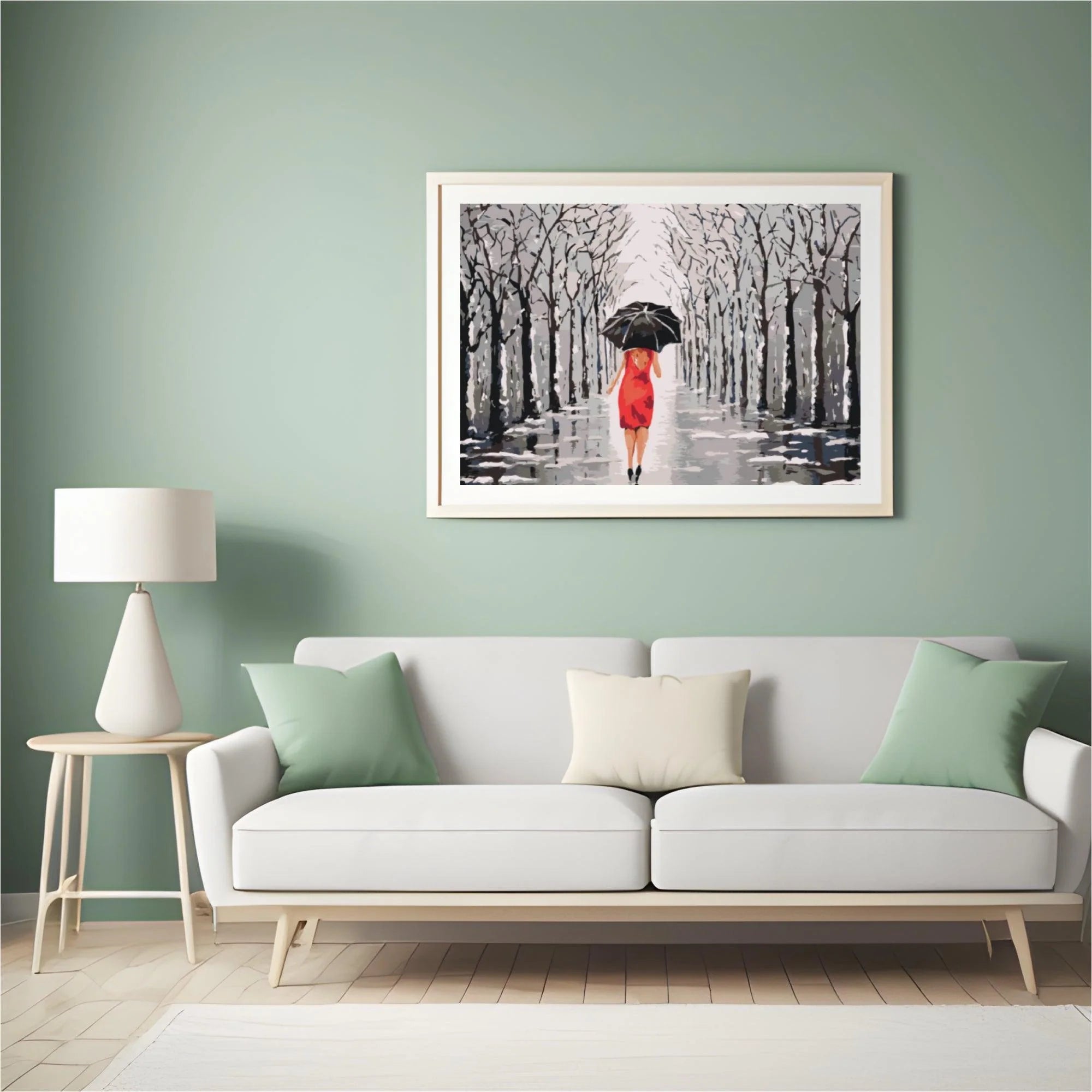 Diamond Painting - Femme marchant dans le parc - SEOS Shop ®