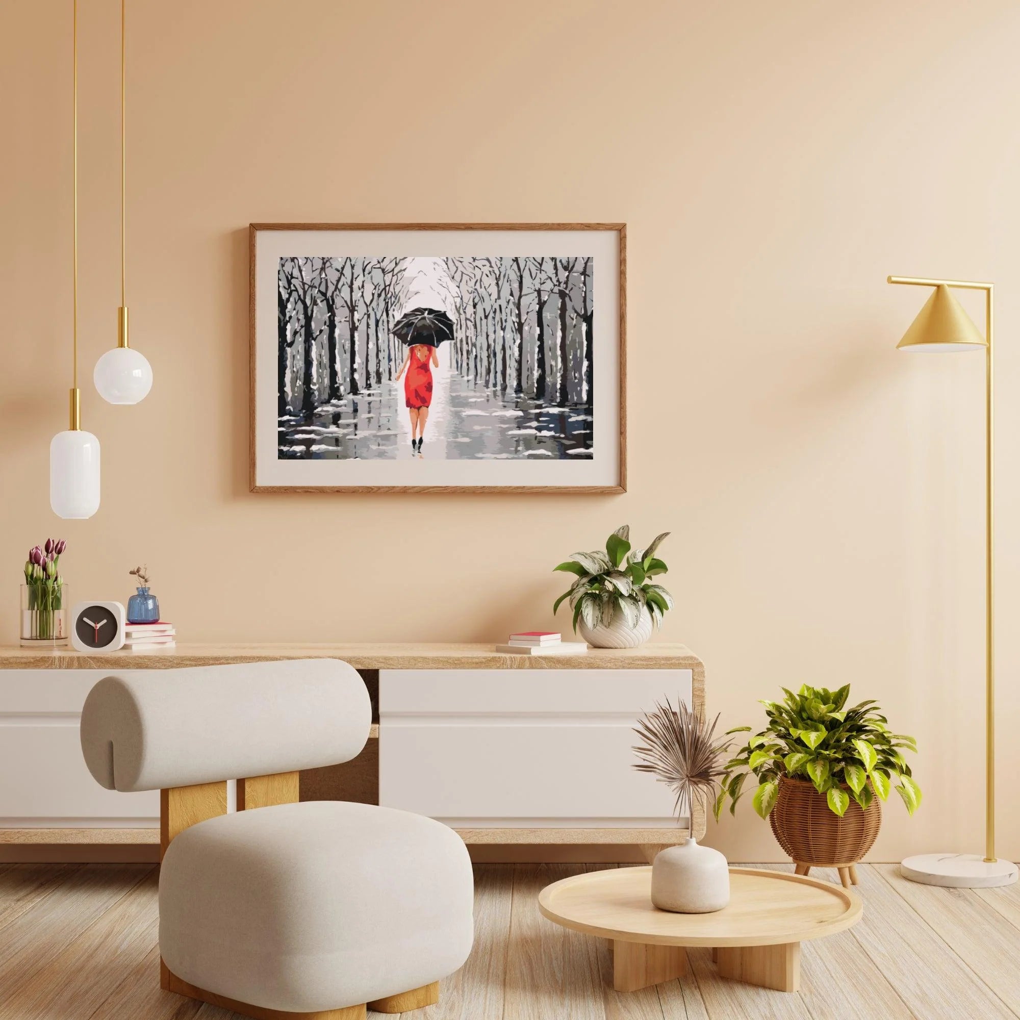 Diamond Painting - Femme marchant dans le parc - SEOS Shop ®