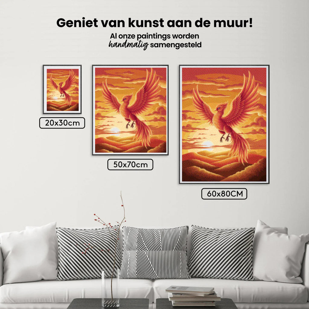 Diamond Painting - Phénix ardent en vol
