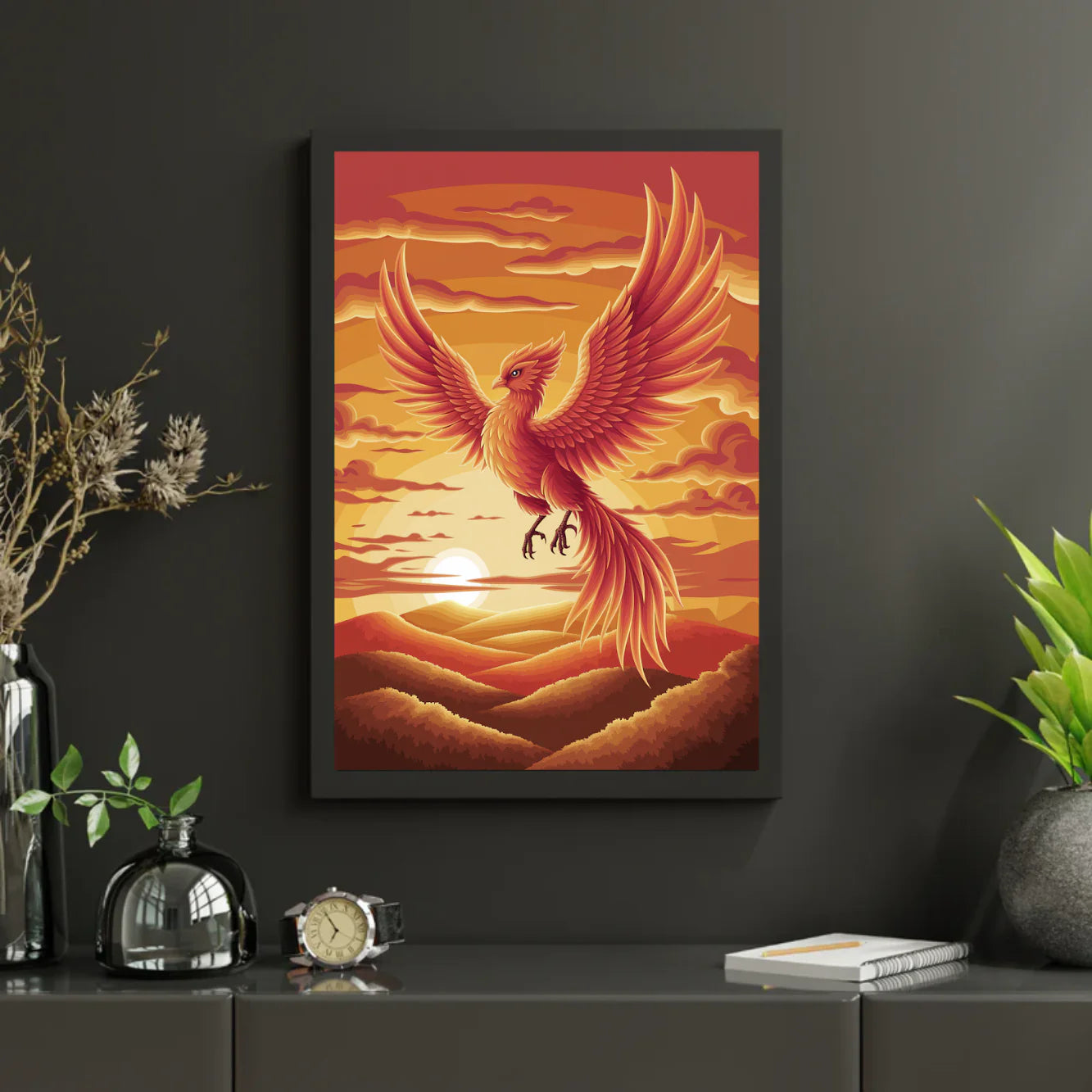 Diamond Painting - Phénix ardent en vol