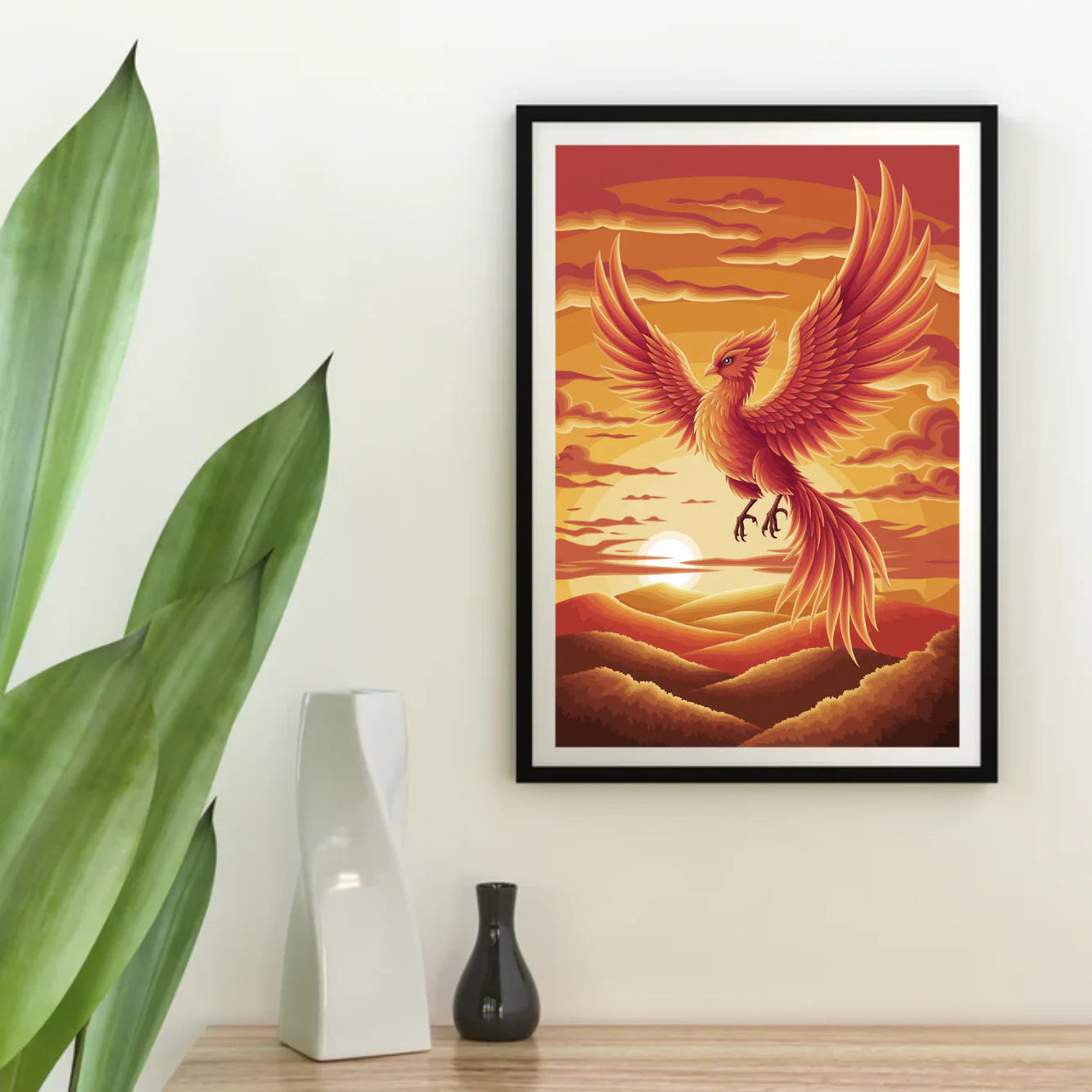 Diamond Painting - Phénix ardent en vol