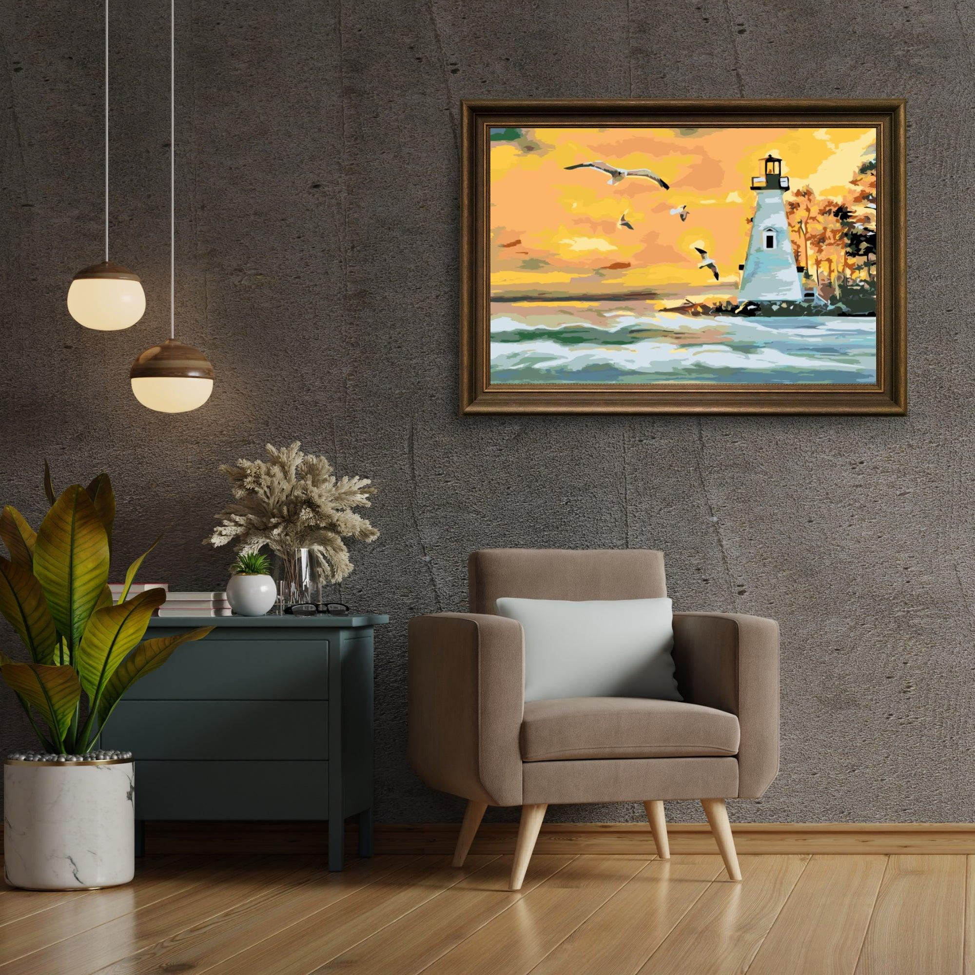 Diamond Painting - Phare et mouettes - SEOS Shop ®