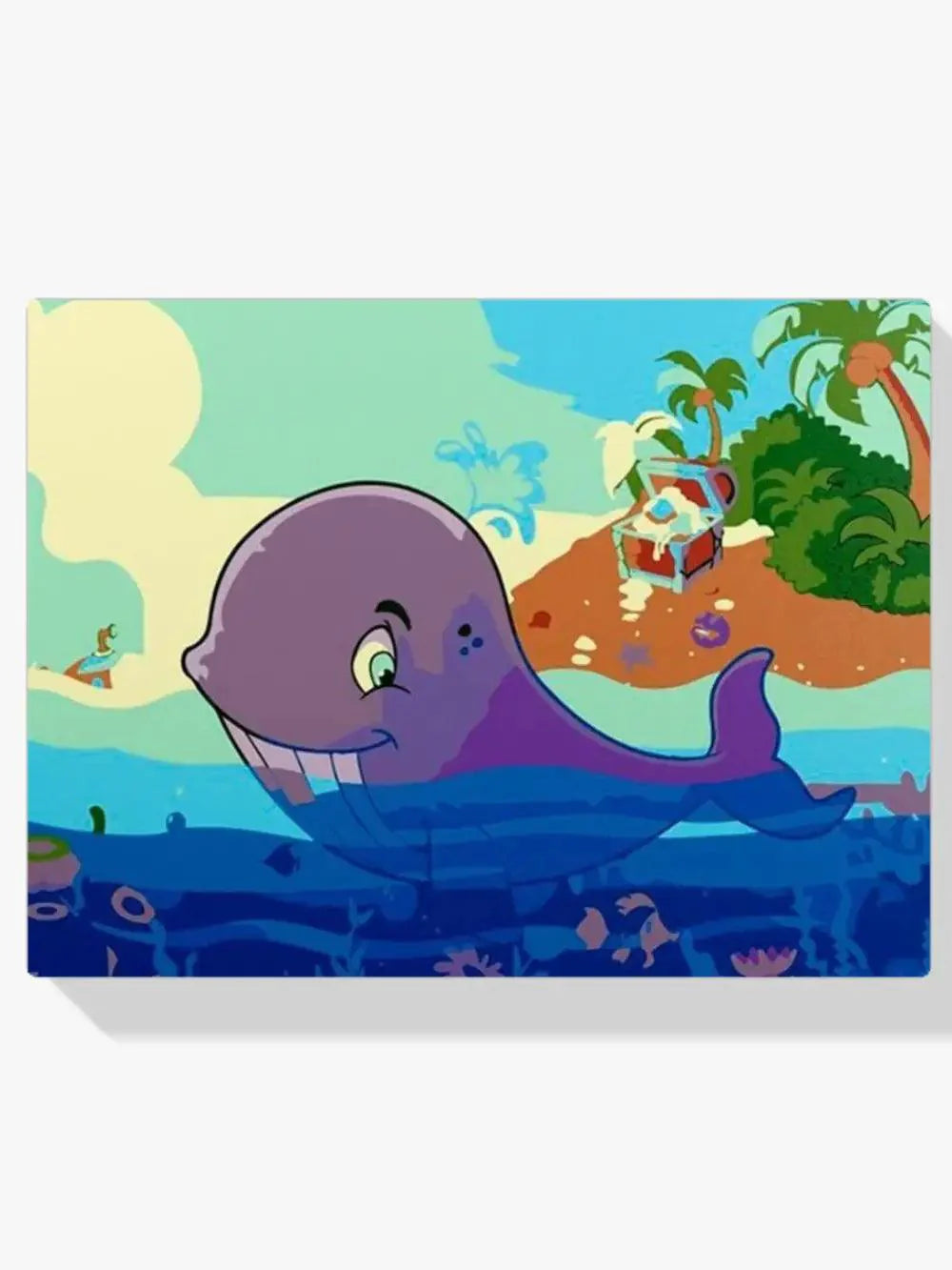 Diamond Painting - Baleine et trésor