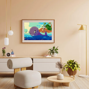 Diamond Painting - Baleine et trésor