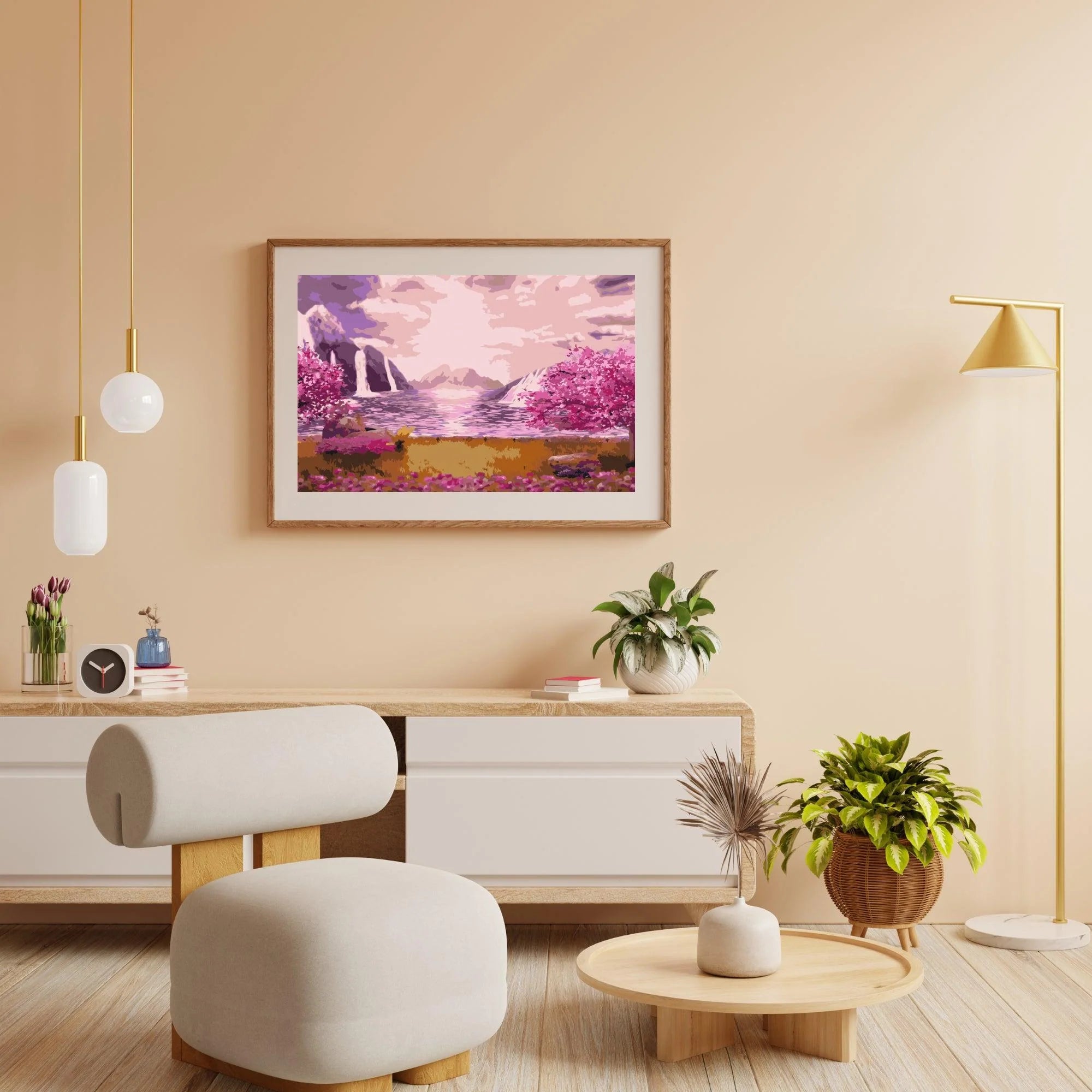 Diamond Painting - Cascade dans le jardin de roses - SEOS Shop ®