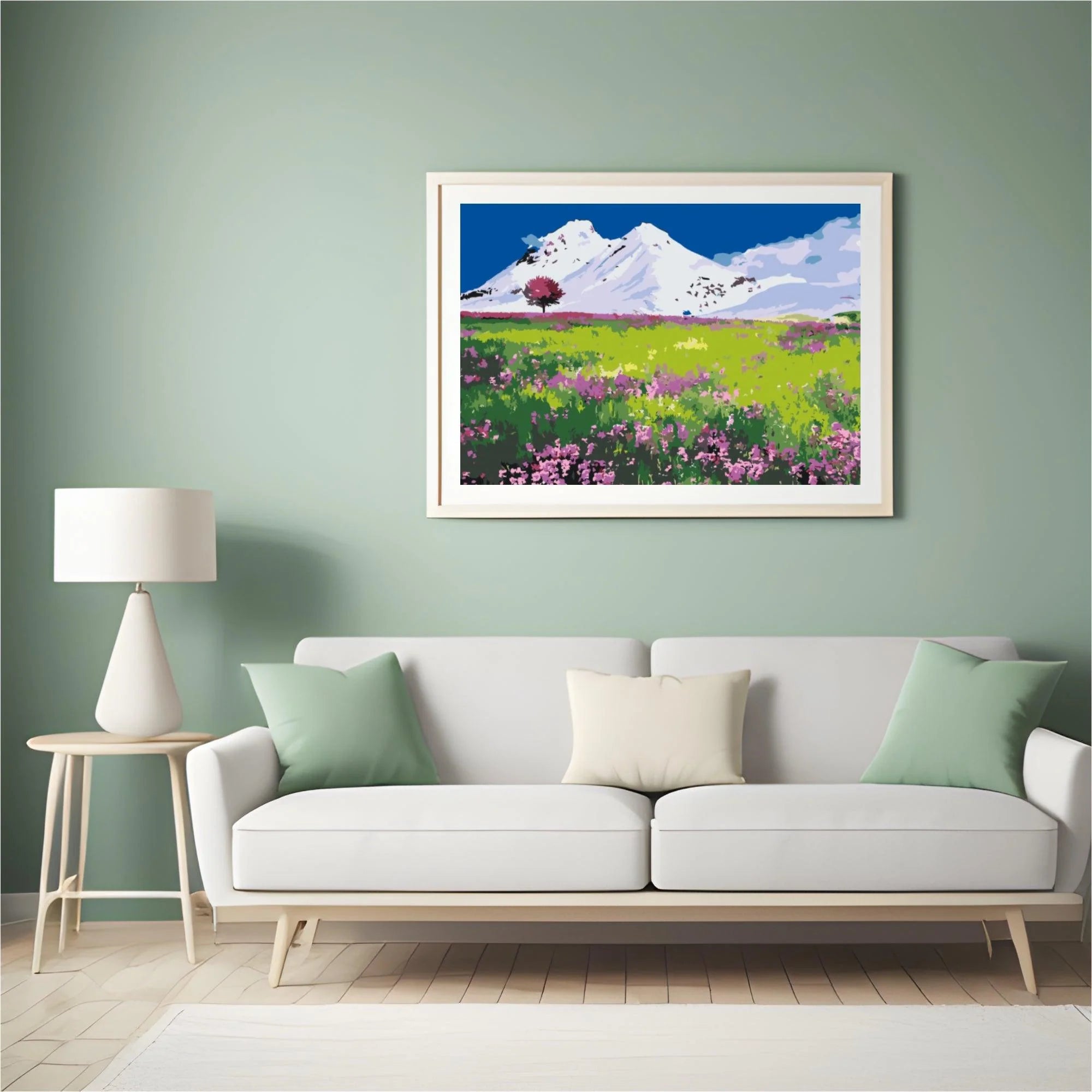 Diamond Painting - Prairie au milieu des montagnes - SEOS Shop ®