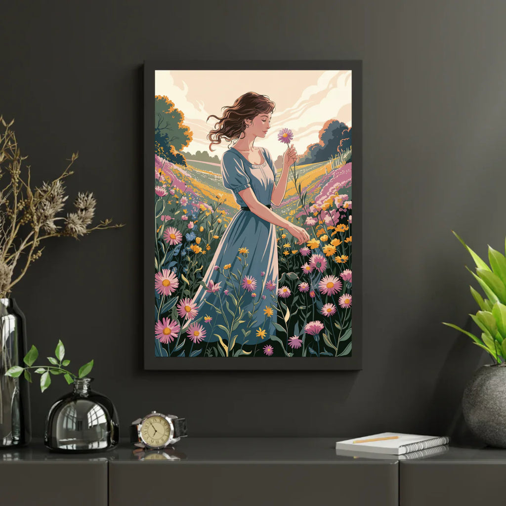 Diamond Painting - Muse de fleurs sauvages