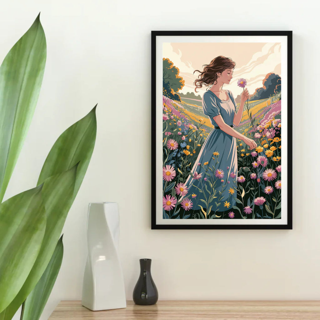 Diamond Painting - Muse de fleurs sauvages