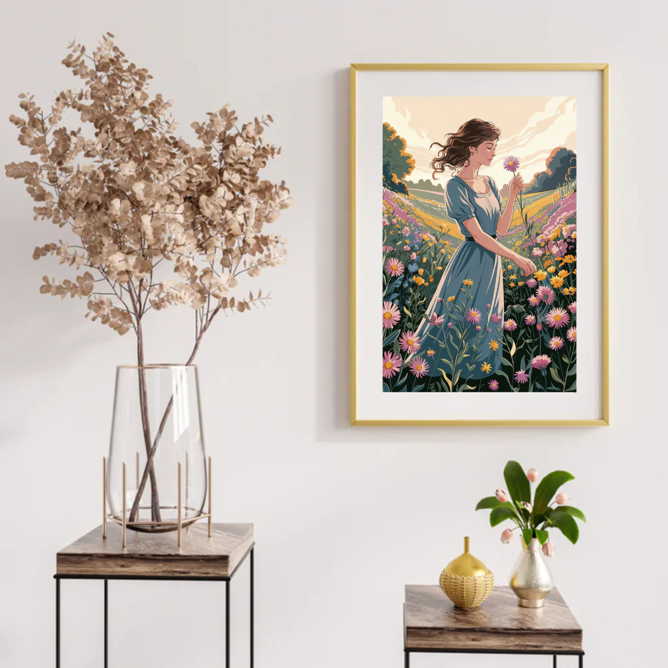 Diamond Painting - Muse de fleurs sauvages