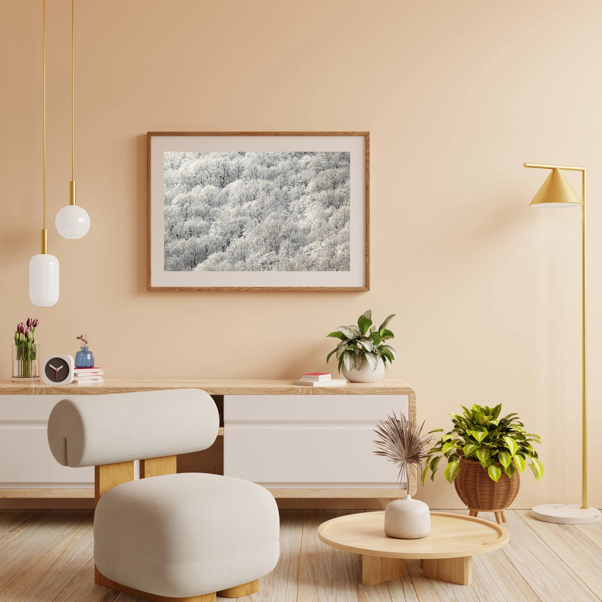Diamond Painting - Arbres blancs