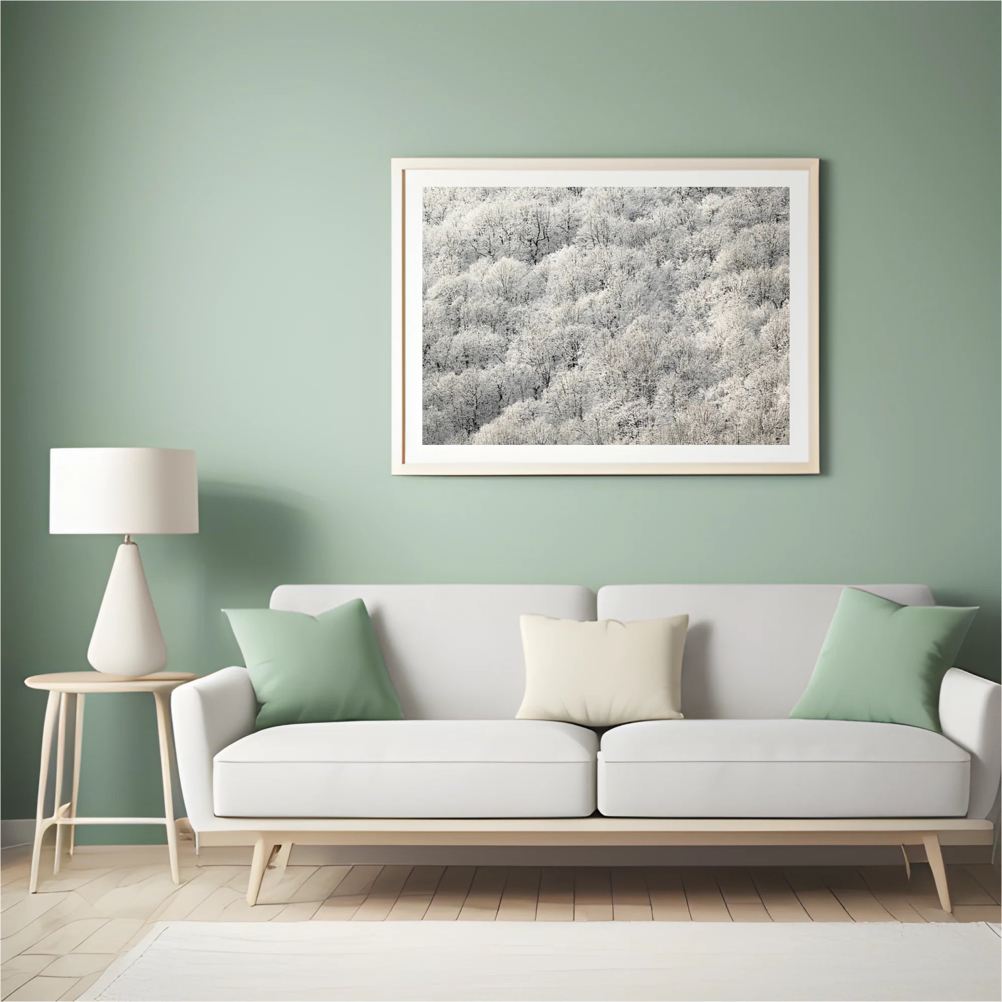 Diamond Painting - Arbres blancs
