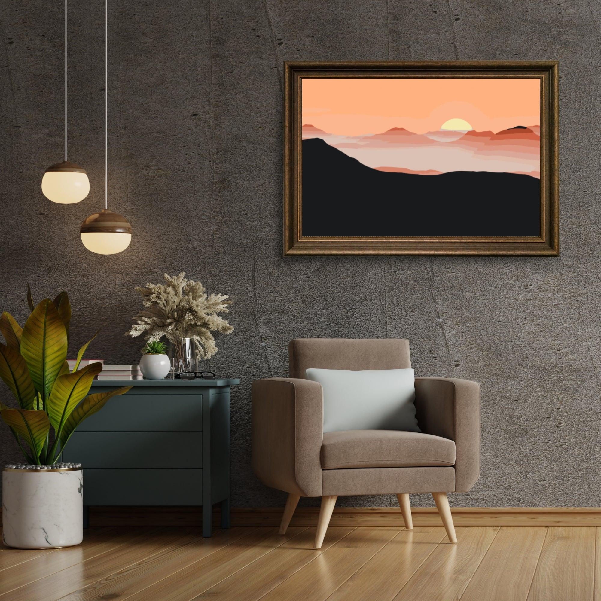 Diamond Painting - Soleil dans les montagnes - SEOS Shop ®