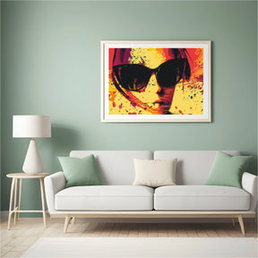 Diamond Painting - Lunettes de soleil en jaune - SEOS Shop ®