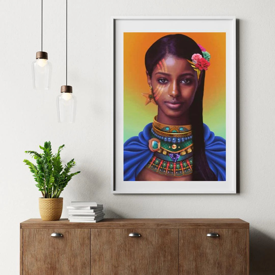 Diamond Painting Afrikaans belle fille - SEOS Shop ®