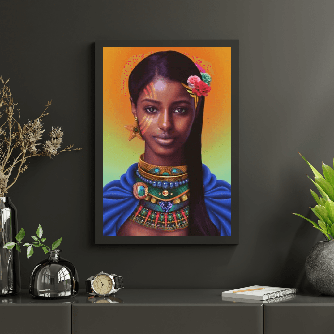 Diamond Painting Afrikaans belle fille - SEOS Shop ®