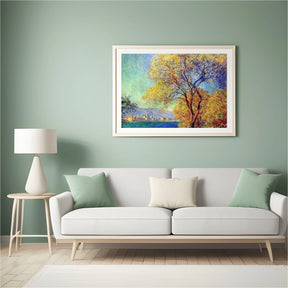 Diamond Painting Antibes vu depuis les jardins de Salis - SEOS Shop ®
