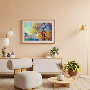 Diamond Painting Antibes vu depuis les jardins de Salis - SEOS Shop ®