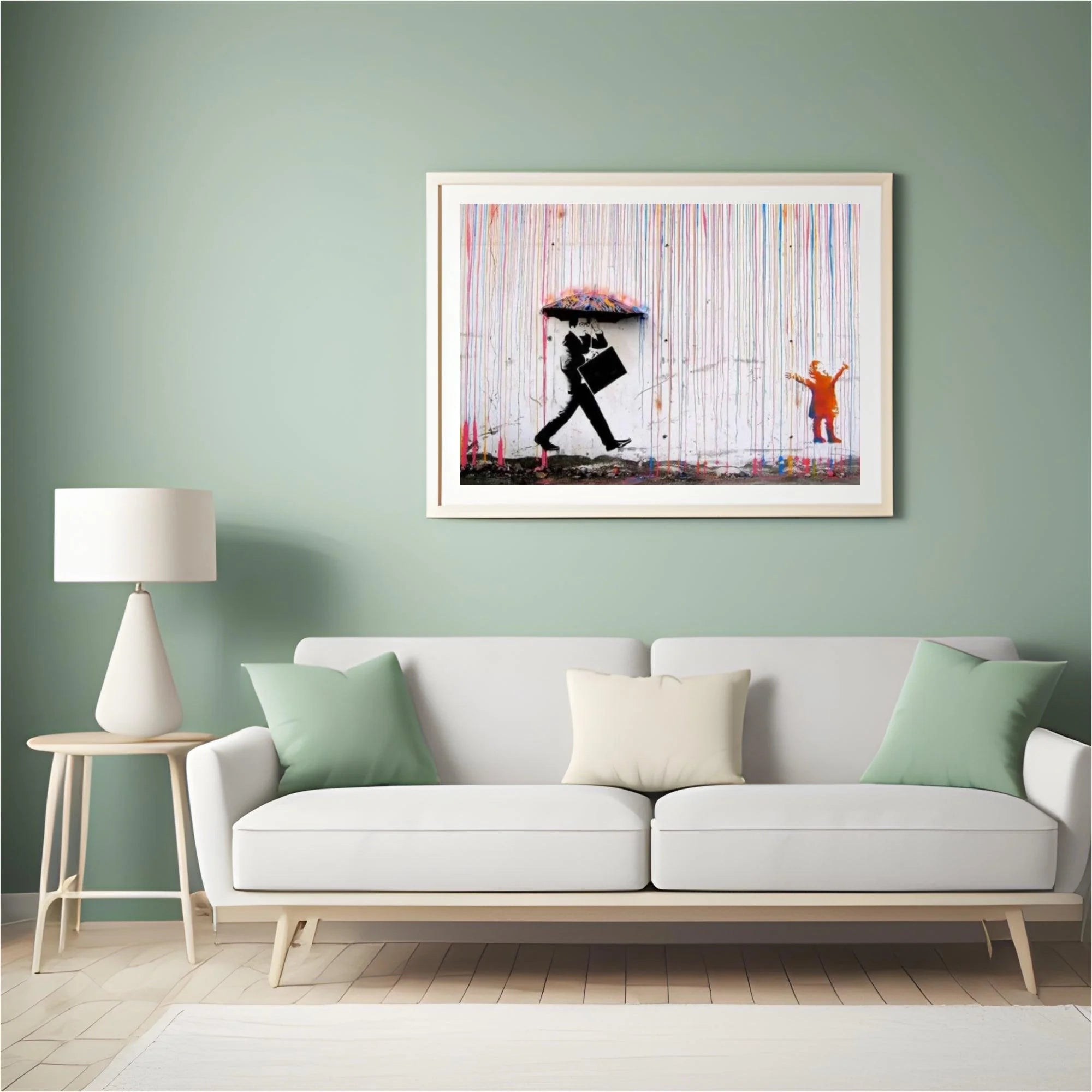 Diamond Painting Banksy – Pluie de couleurs - SEOS Shop ®