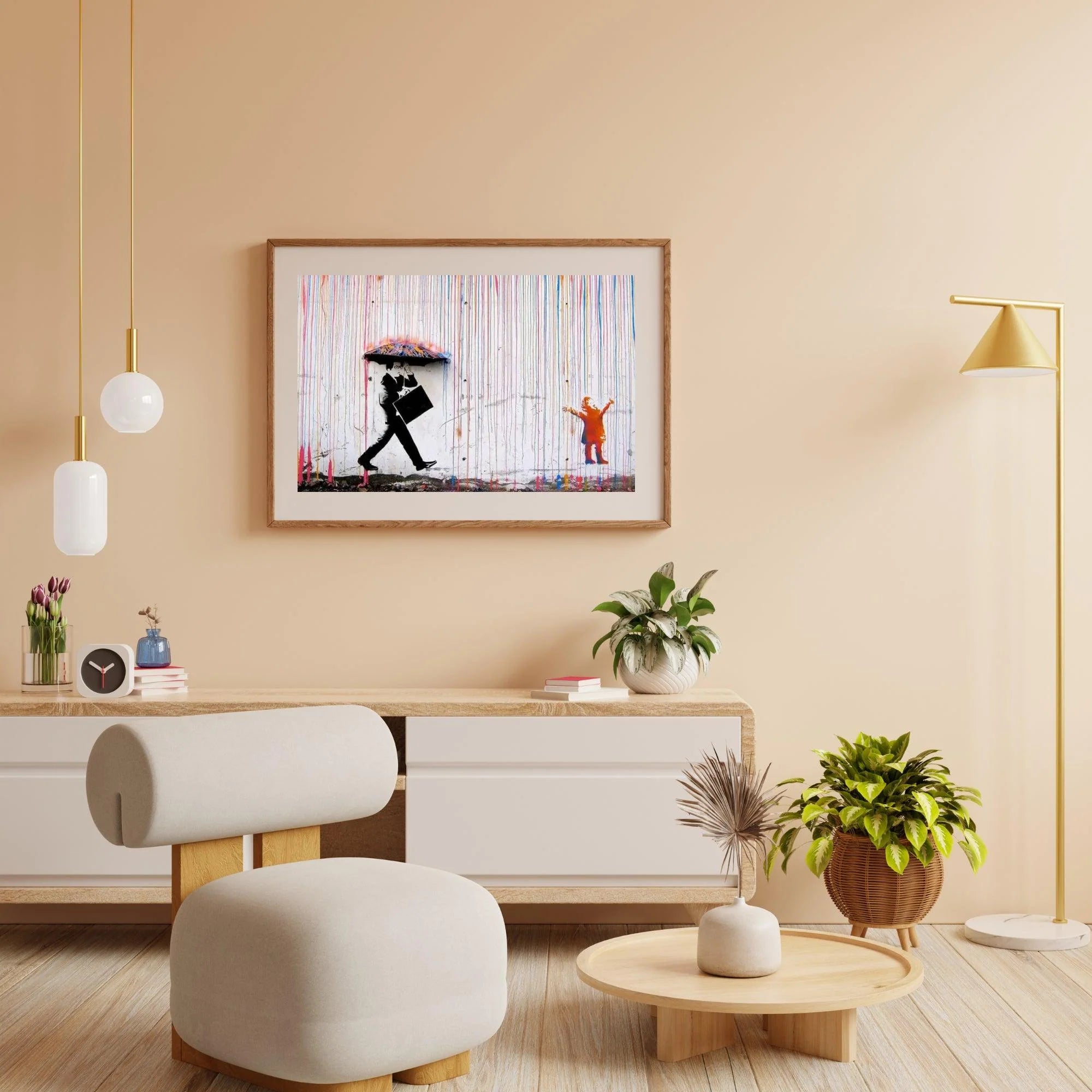 Diamond Painting Banksy – Pluie de couleurs - SEOS Shop ®